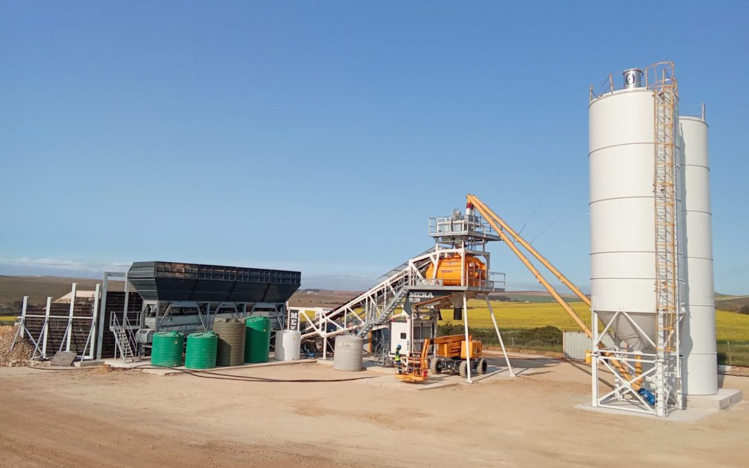 New 120 m3/hr Wet Mix Plant Installed in Swellendam South Africa