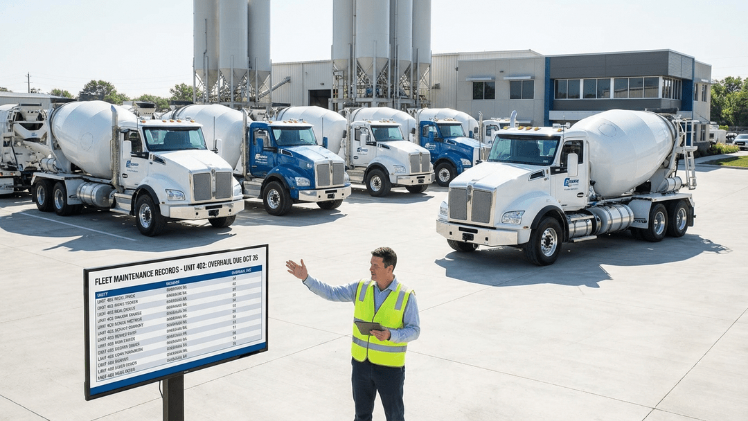 concrete truck maintenance