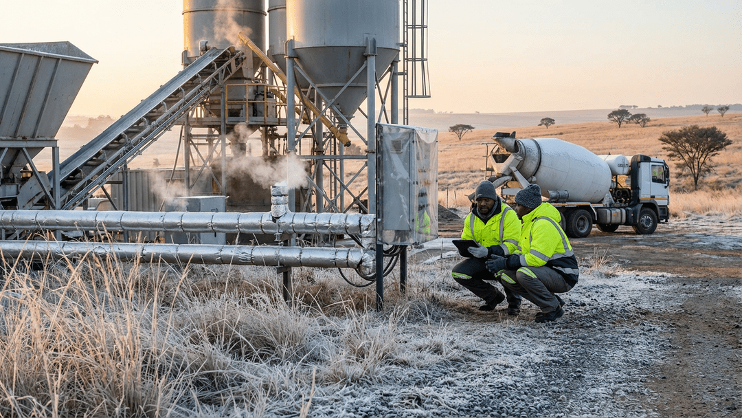 Concrete Production in Cold Weather: Protecting Your Batch Plant Components