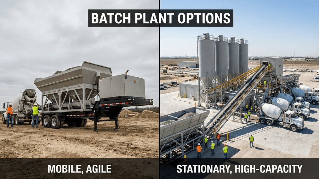 Small Batch Plant vs. Large Batch Plant