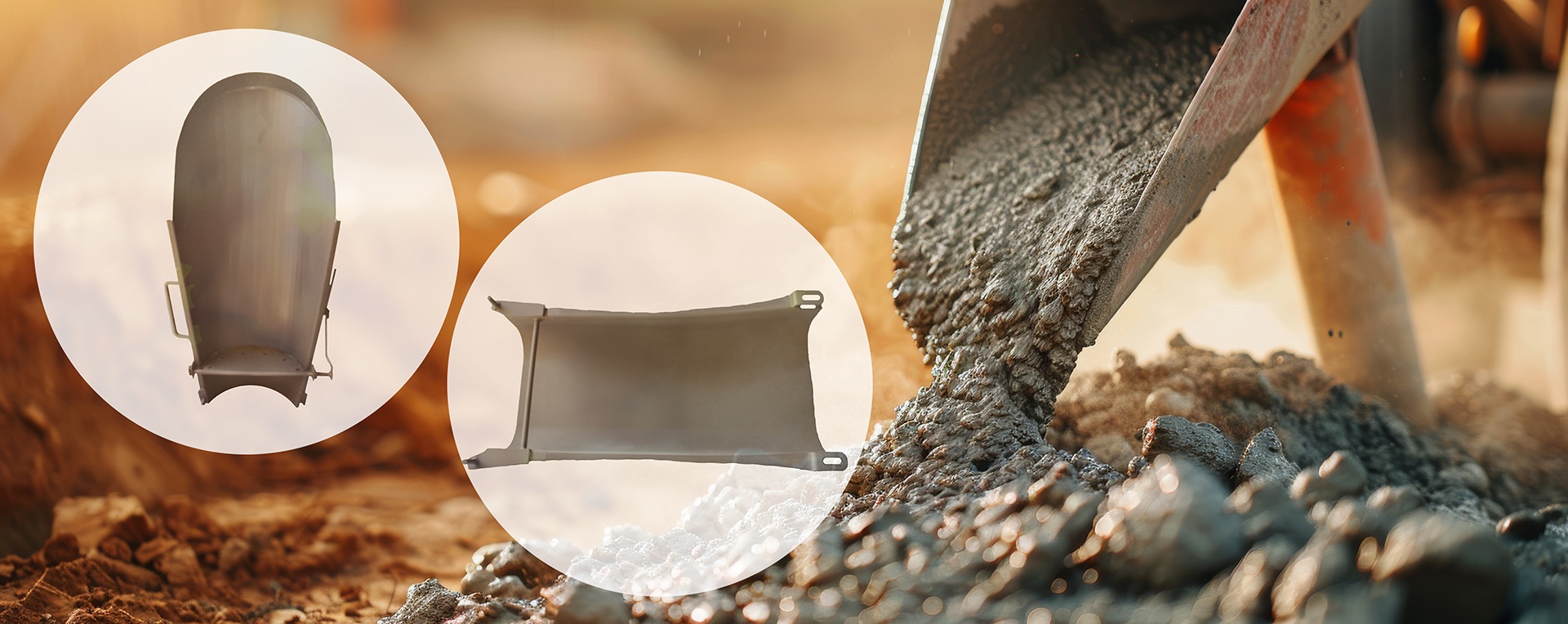 Concrete Mixer Discharge Chutes and extension Chutes